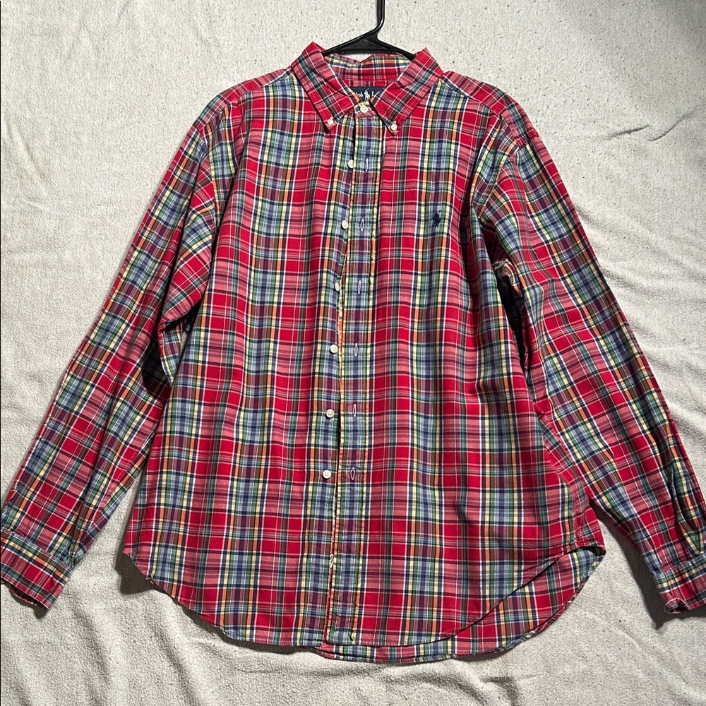 Ralph Lauren Blue Label Classic Fit Multicolor Plaid Shirt